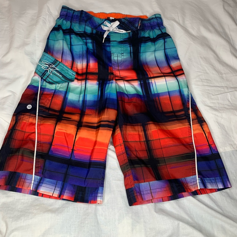 ZeroXposur boys swim trunks L14/16 elastic adjustable waist